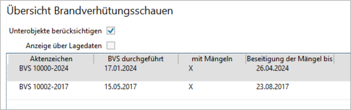 Beispiel einer Schnellansicht
